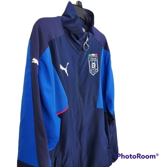 Puma Mens Italia Spellout Full Zip Track Jacket Size Small - Picture 5 of 8